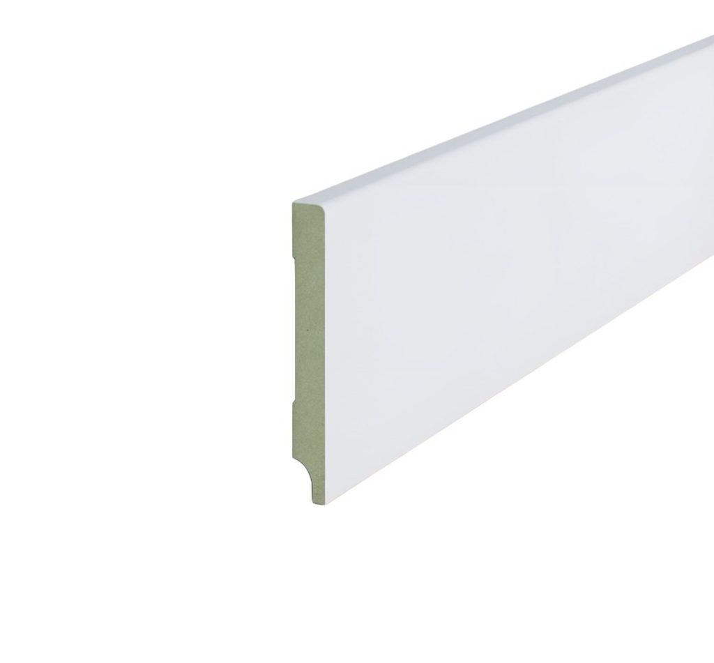 Moderne MDF plint 90x15 (RAL 9010)