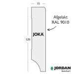 Moderne MDF plint 90x15 (RAL 9010)